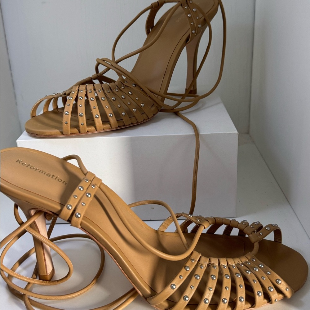 Reformation Kikki strappy heeled sandals